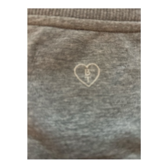 BILLY T sweatshirt, gray, Mostly Sunny in white embroidery, French Terry cotton - Picture 4 of 6